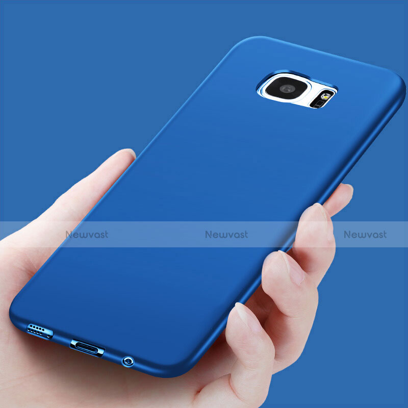 Ultra-thin Silicone Gel Soft Case R06 for Samsung Galaxy S7 Edge G935F Blue