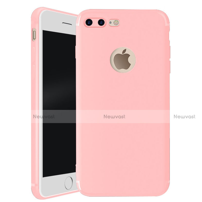 Ultra-thin Silicone Gel Soft Case S01 for Apple iPhone 7 Plus Pink