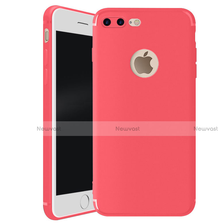 Ultra-thin Silicone Gel Soft Case S01 for Apple iPhone 8 Plus Red