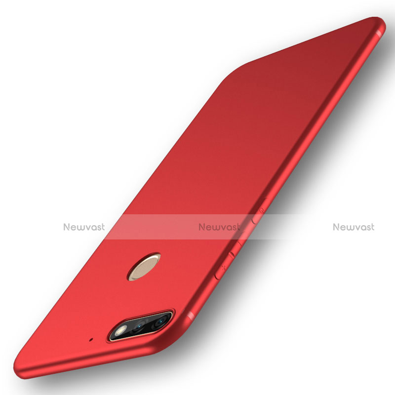 Ultra-thin Silicone Gel Soft Case S01 for Huawei Honor 7C Red