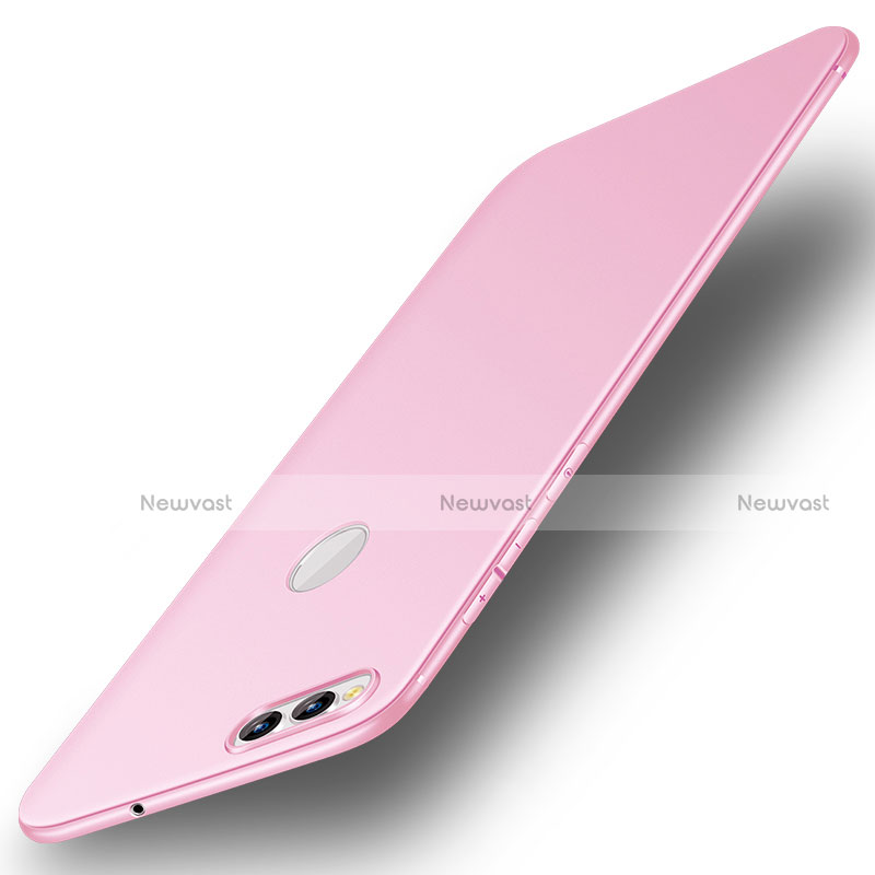 Ultra-thin Silicone Gel Soft Case S01 for Huawei Honor 7X Pink