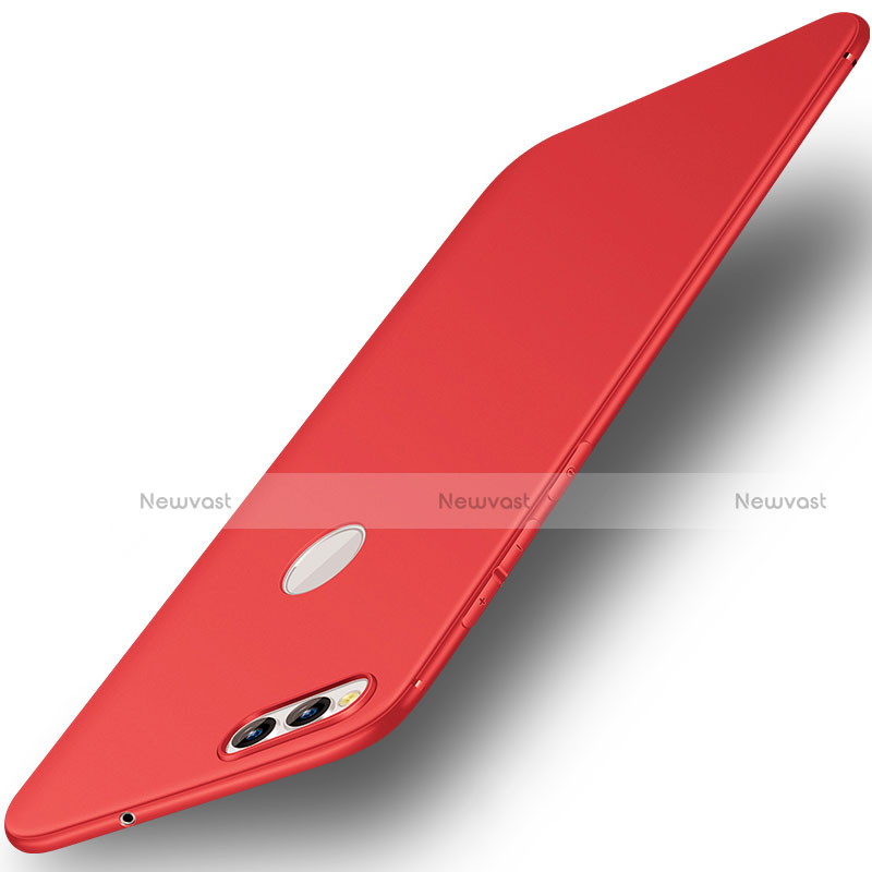 Ultra-thin Silicone Gel Soft Case S01 for Huawei Honor 7X Red