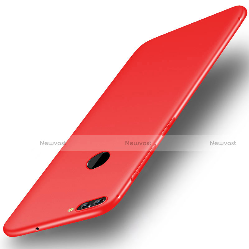 Ultra-thin Silicone Gel Soft Case S01 for Huawei Y9 (2018) Red