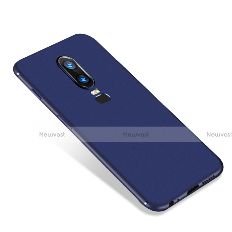 Ultra-thin Silicone Gel Soft Case S01 for OnePlus 6 Blue