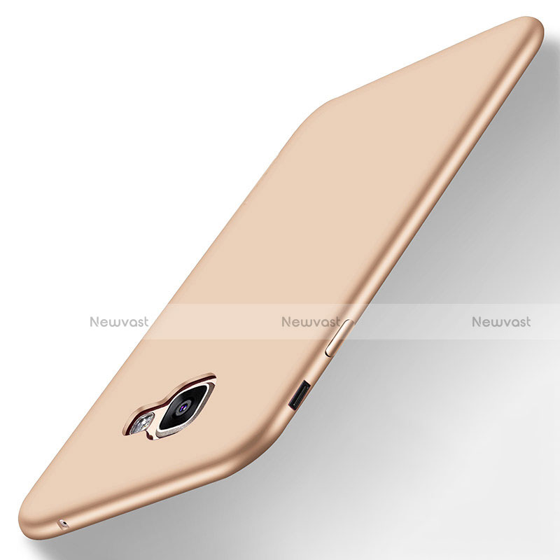 Ultra-thin Silicone Gel Soft Case S01 for Samsung Galaxy A8 (2016) A8100 A810F Gold