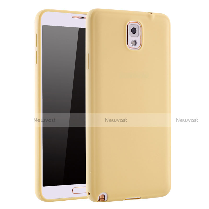 Ultra-thin Silicone Gel Soft Case S01 for Samsung Galaxy Note 3 N9000 Gold