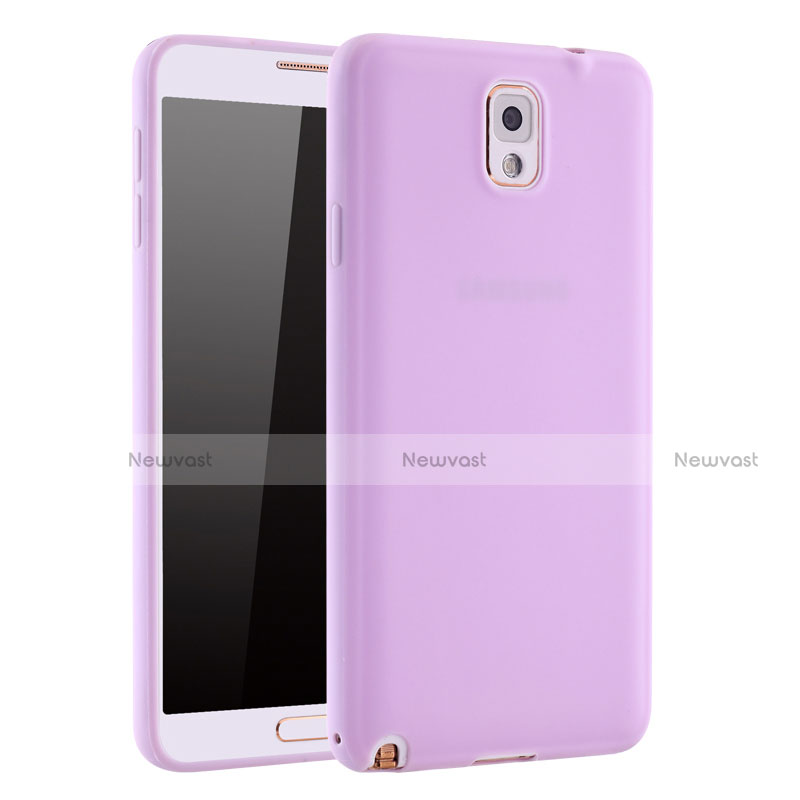 Ultra-thin Silicone Gel Soft Case S01 for Samsung Galaxy Note 3 N9000 Purple