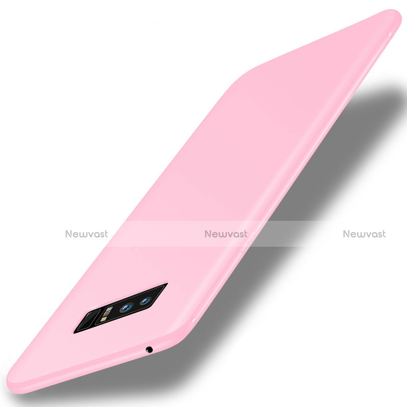 Ultra-thin Silicone Gel Soft Case S01 for Samsung Galaxy Note 8 Duos N950F Pink