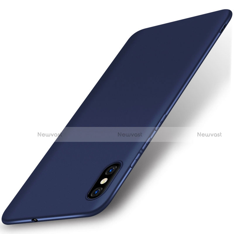 Ultra-thin Silicone Gel Soft Case S01 for Xiaomi Mi 8 Explorer Blue