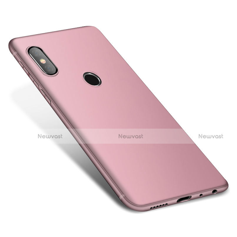 Ultra-thin Silicone Gel Soft Case S01 for Xiaomi Redmi Note 5 AI Dual Camera Pink