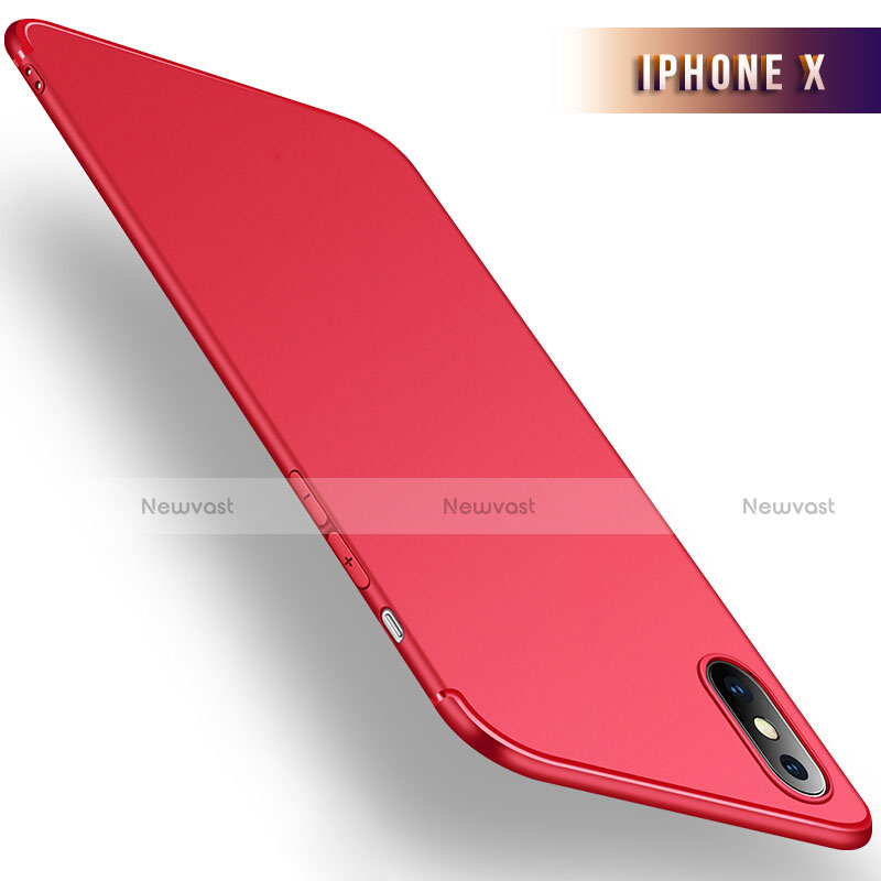 Ultra-thin Silicone Gel Soft Case S02 for Apple iPhone X Red