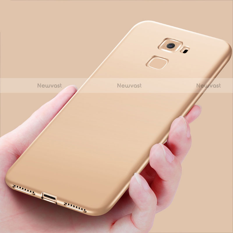 Ultra-thin Silicone Gel Soft Case S02 for Huawei Mate S Gold