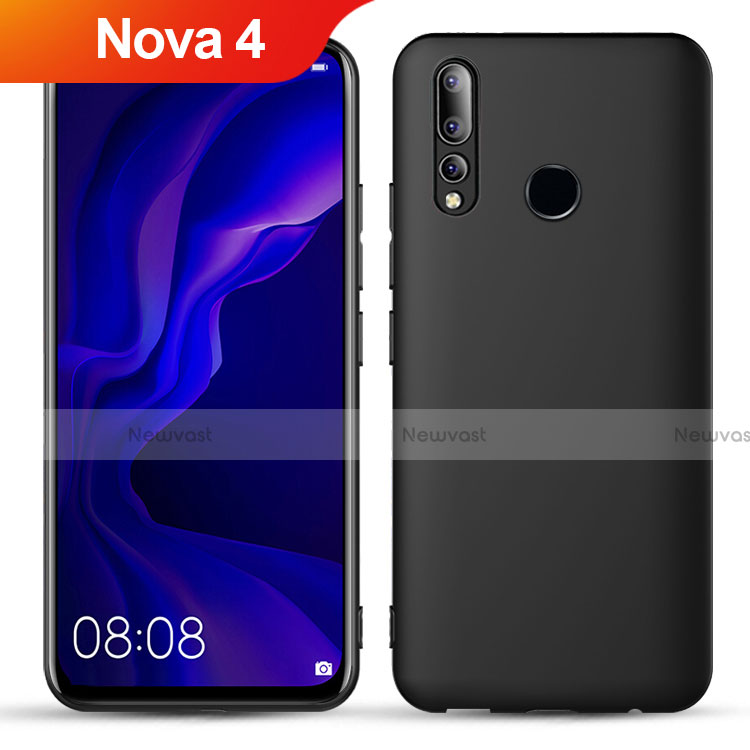 Ultra-thin Silicone Gel Soft Case S02 for Huawei Nova 4 Black