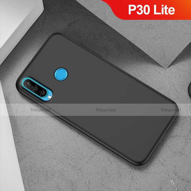 Ultra-thin Silicone Gel Soft Case S02 for Huawei P30 Lite New Edition Black