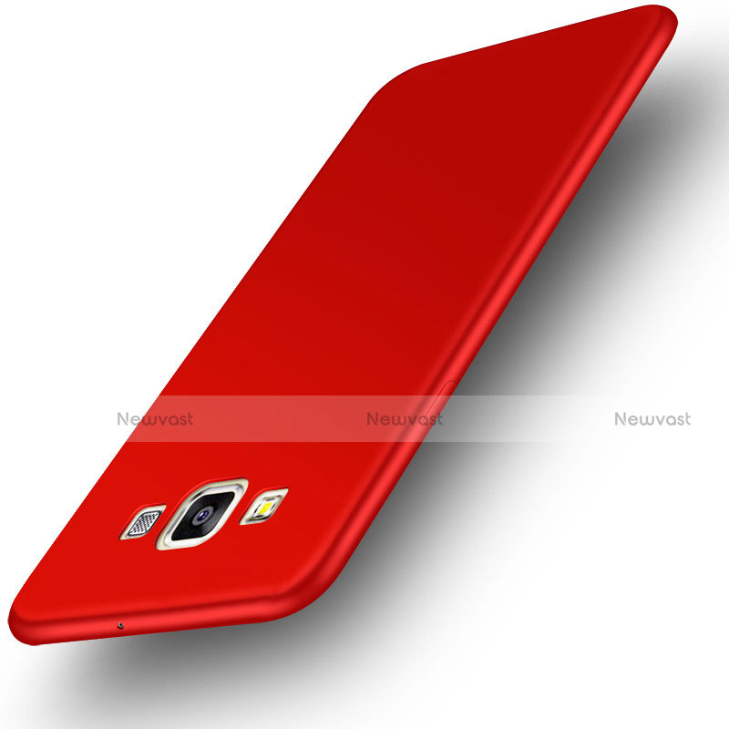 Ultra-thin Silicone Gel Soft Case S02 for Samsung Galaxy A7 Duos SM-A700F A700FD Red