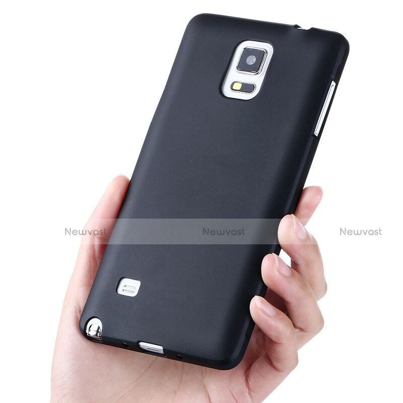 Ultra-thin Silicone Gel Soft Case S02 for Samsung Galaxy Note 4 Duos N9100 Dual SIM Black