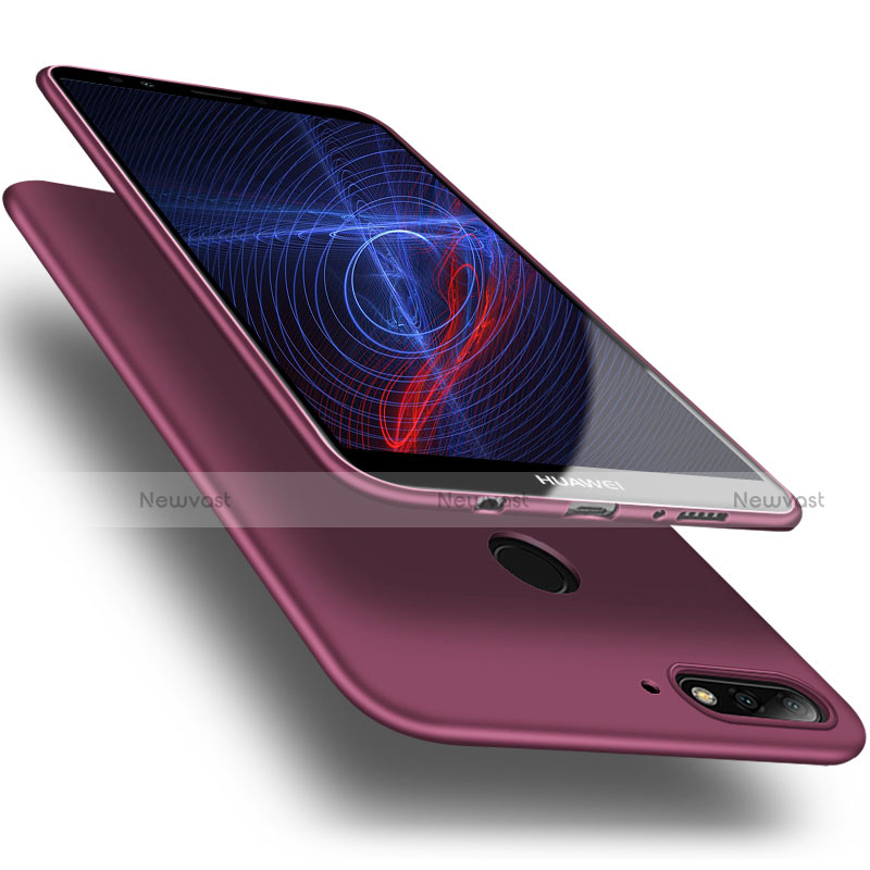 Ultra-thin Silicone Gel Soft Case S03 for Huawei Enjoy 8 Purple