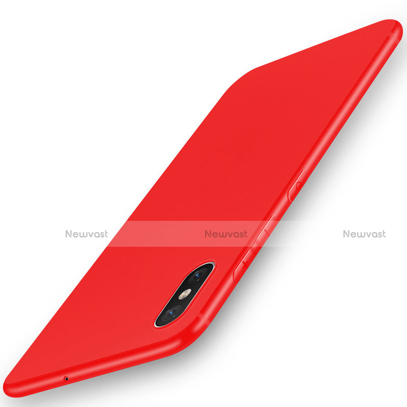 Ultra-thin Silicone Gel Soft Case S03 for Xiaomi Mi 8 Explorer Red