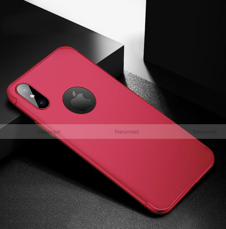 Ultra-thin Silicone Gel Soft Case S04 for Apple iPhone X Red