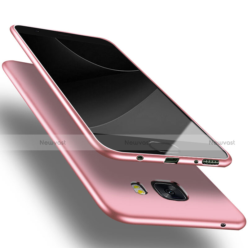 Ultra-thin Silicone Gel Soft Case S04 for Samsung Galaxy C9 Pro C9000 Pink