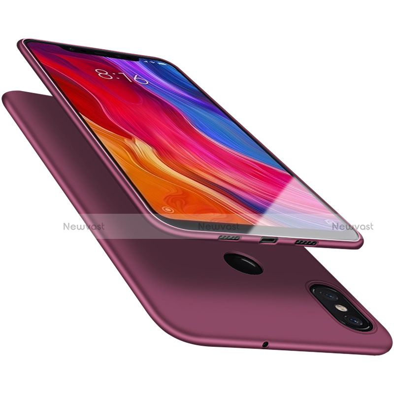 Ultra-thin Silicone Gel Soft Case S05 for Xiaomi Mi 8 Purple