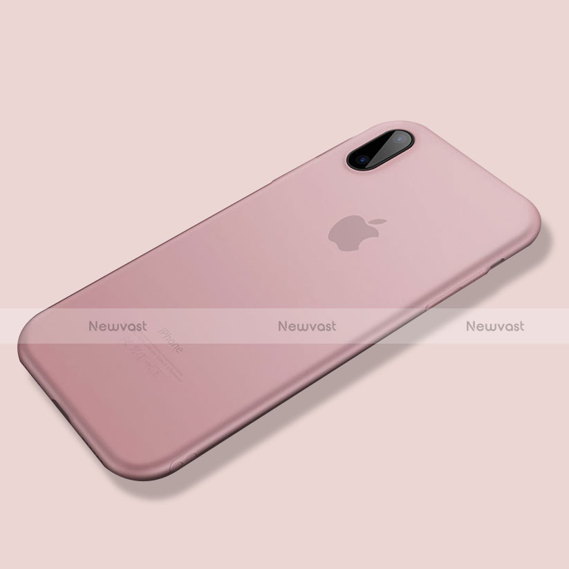 Ultra-thin Silicone Gel Soft Case S07 for Apple iPhone X Pink