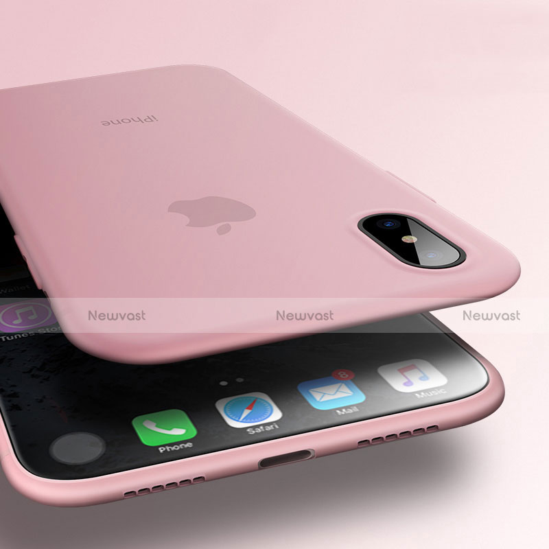 Ultra-thin Silicone Gel Soft Case S07 for Apple iPhone Xs Max Pink