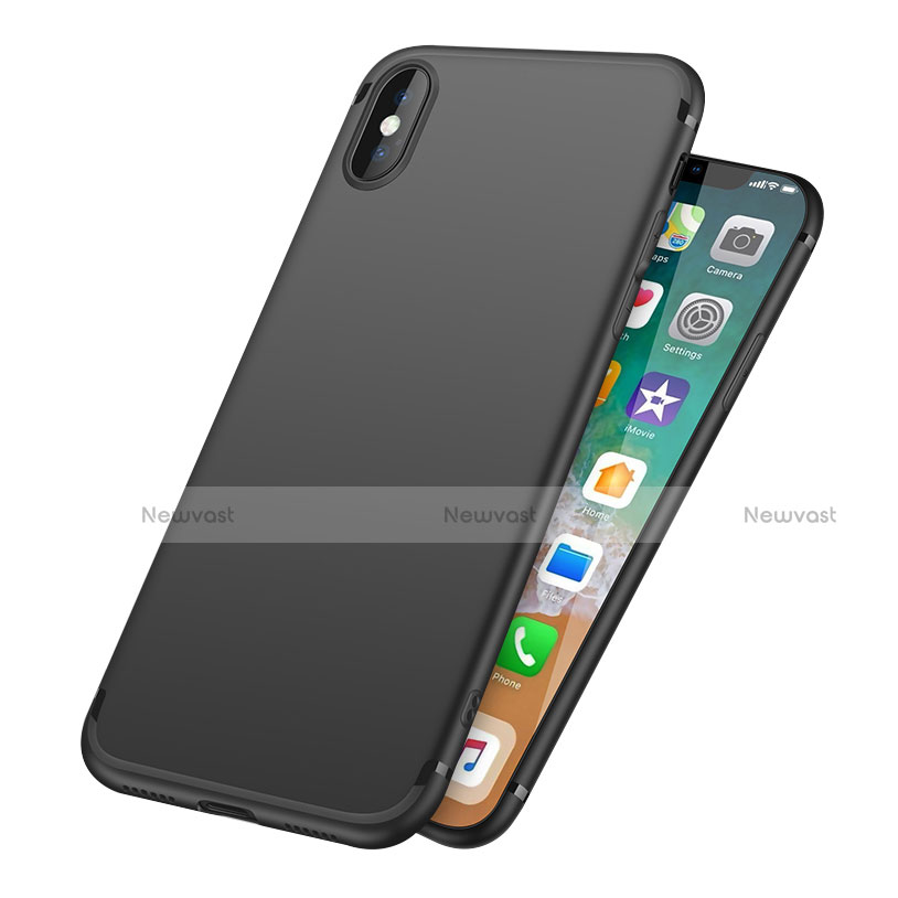 Ultra-thin Silicone Gel Soft Case S09 for Apple iPhone Xs Black