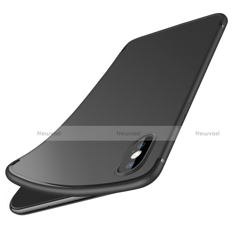 Ultra-thin Silicone Gel Soft Case S09 for Apple iPhone Xs Black