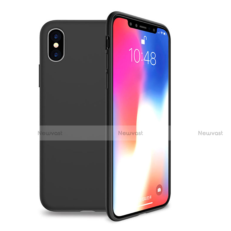 Ultra-thin Silicone Gel Soft Case S11 for Apple iPhone Xs Black