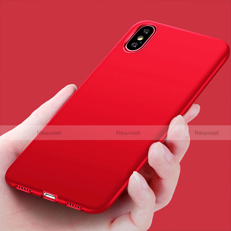 Ultra-thin Silicone Gel Soft Case S14 for Apple iPhone X Red