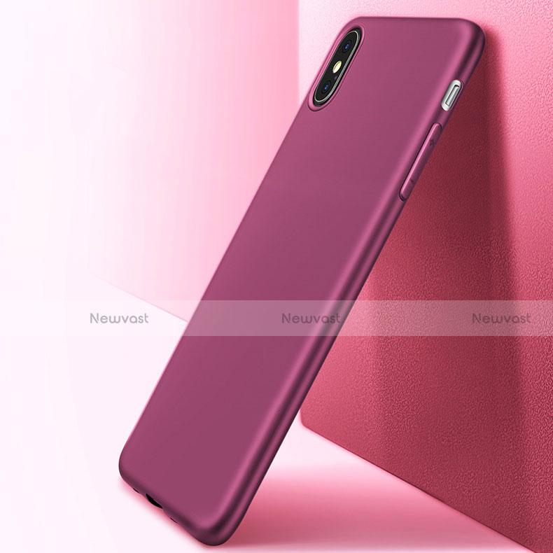 Ultra-thin Silicone Gel Soft Case S15 for Apple iPhone Xs Max Purple