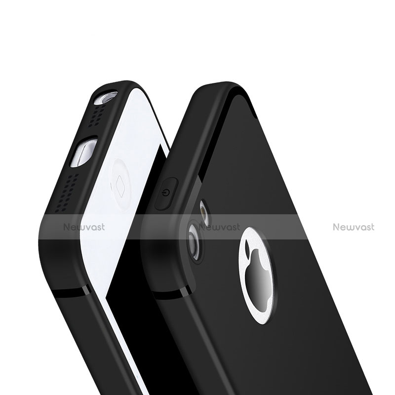 Ultra-thin Silicone Gel Soft Case U01 for Apple iPhone 5S Black