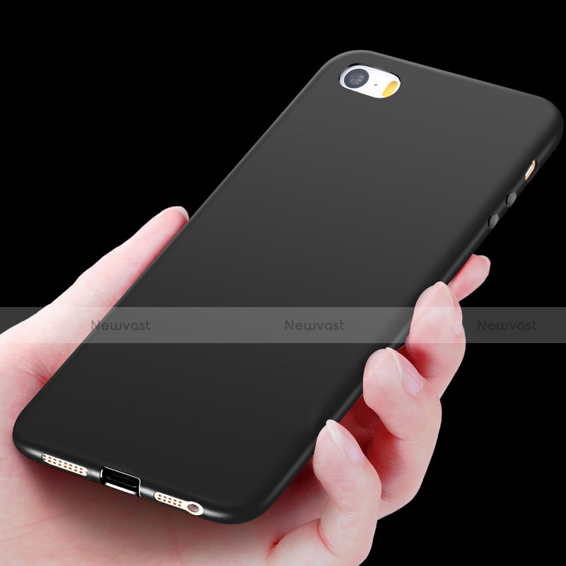 Ultra-thin Silicone Gel Soft Case U03 for Apple iPhone 5S Black