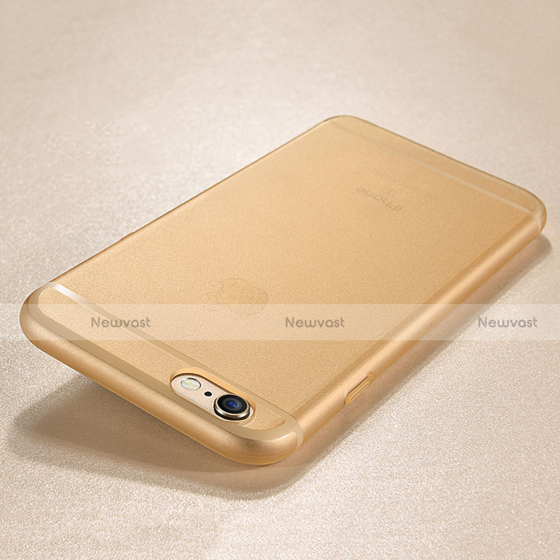 Ultra-thin Silicone Gel Soft Case U12 for Apple iPhone 6S Gold