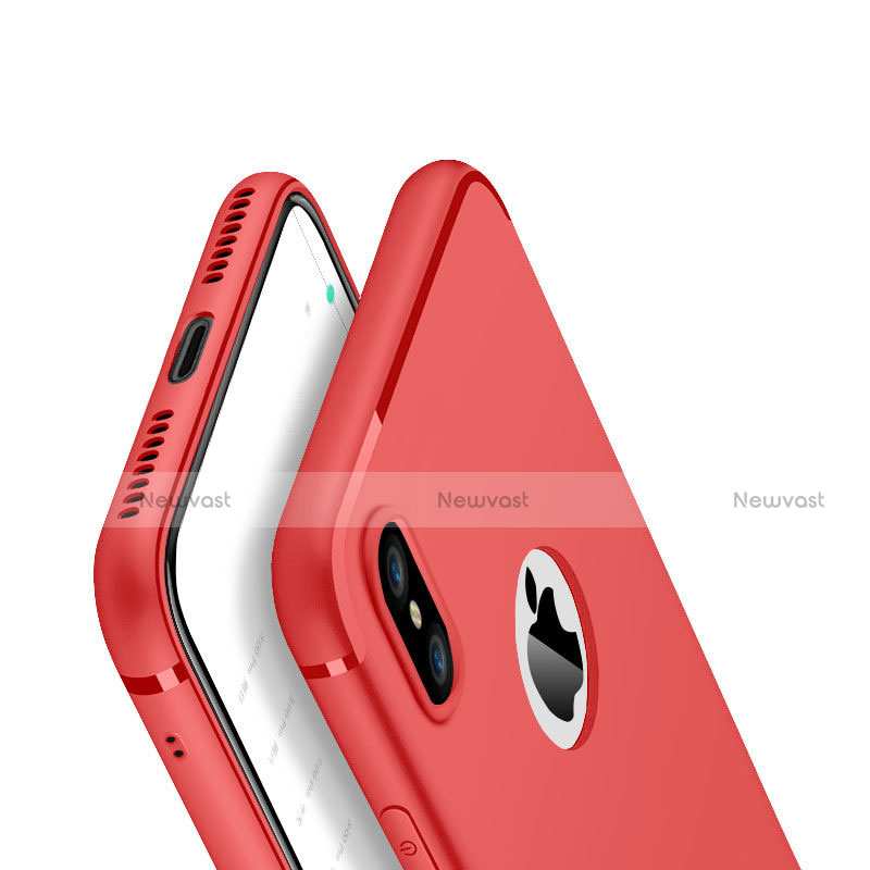 Ultra-thin Silicone Gel Soft Case V01 for Apple iPhone Xs Max Red