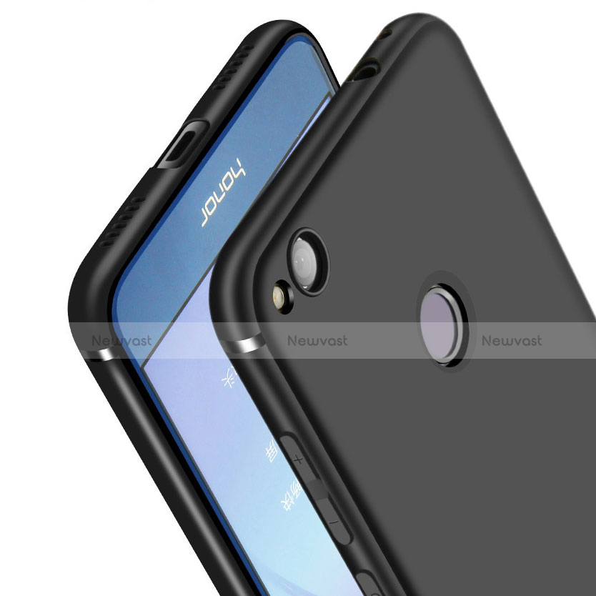 Ultra-thin Silicone Gel Soft Case with Finger Ring Stand for Huawei Nova Lite Black