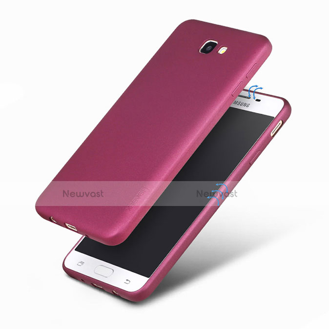 Ultra-thin Silicone Gel Soft Cover for Samsung Galaxy On7 (2016) G6100 Red