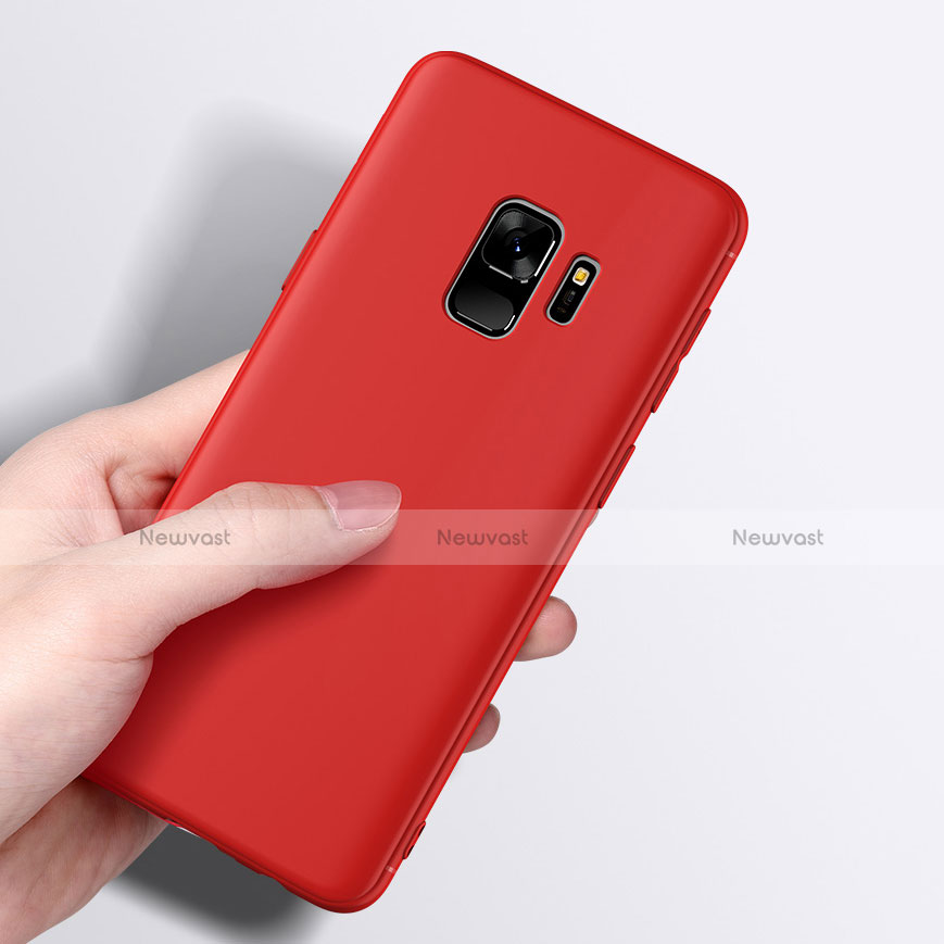 Ultra-thin Silicone Gel Soft Cover for Samsung Galaxy S9 Red