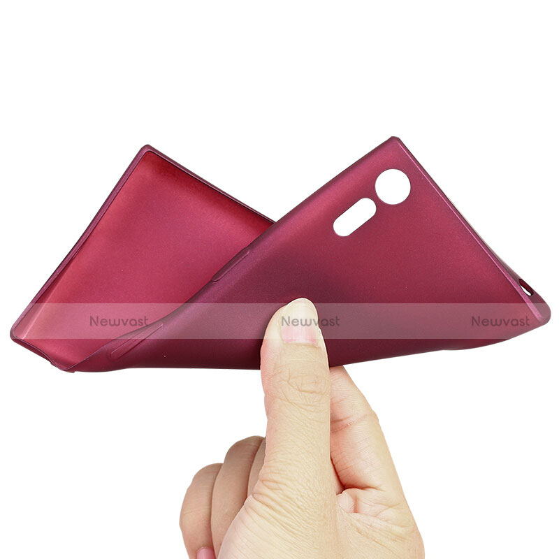 Ultra-thin Silicone Gel Soft Cover for Sony Xperia XZ Red