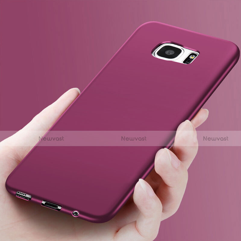 Ultra-thin Silicone Gel Soft Cover R03 for Samsung Galaxy S7 Edge G935F Purple