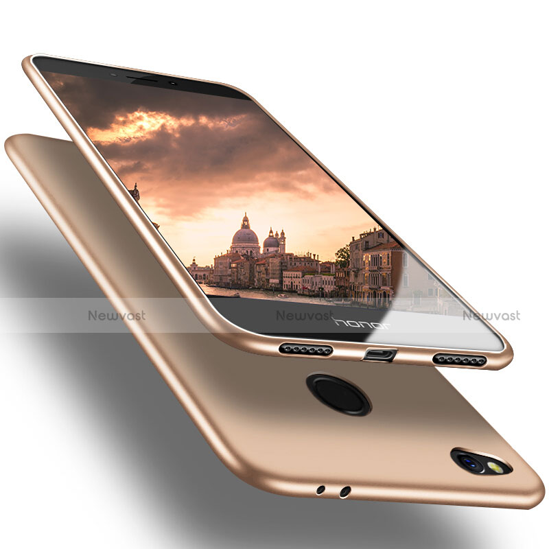 Ultra-thin Silicone Gel Soft Cover S02 for Huawei P8 Lite (2017) Gold