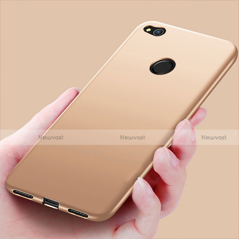 Ultra-thin Silicone Gel Soft Cover S02 for Huawei P8 Lite (2017) Gold