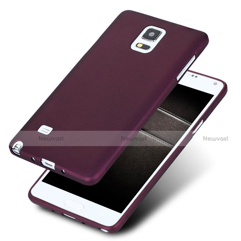 Ultra-thin Silicone Gel Soft Cover S02 for Samsung Galaxy Note 4 Duos N9100 Dual SIM Purple