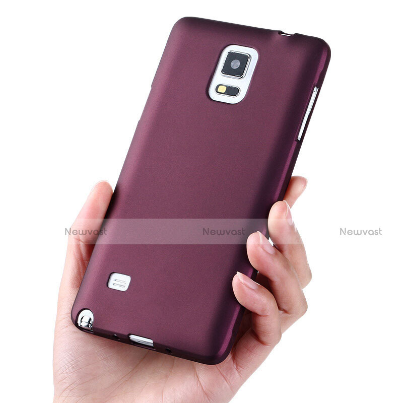 Ultra-thin Silicone Gel Soft Cover S02 for Samsung Galaxy Note 4 Duos N9100 Dual SIM Purple