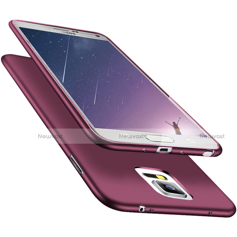 Ultra-thin Silicone Gel Soft Cover S02 for Samsung Galaxy Note 4 Duos N9100 Dual SIM Purple