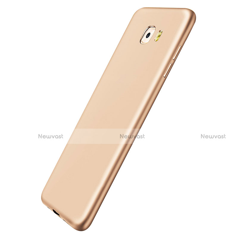 Ultra-thin Silicone Gel Soft Cover S03 for Samsung Galaxy C9 Pro C9000 Gold