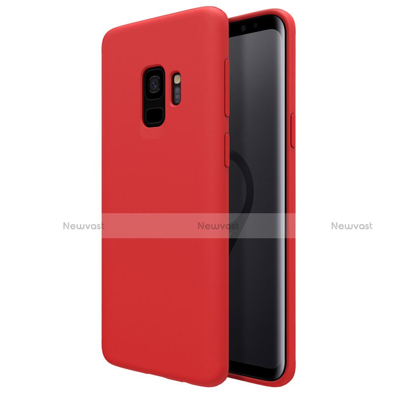 Ultra-thin Silicone Gel Soft Cover S03 for Samsung Galaxy S9 Red