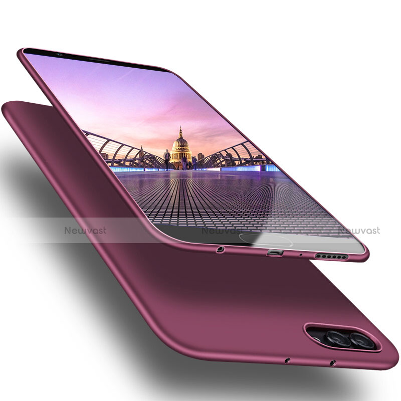 Ultra-thin Silicone Gel Soft Cover S07 for Huawei Honor V10 Purple