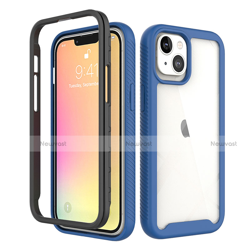 Ultra-thin Silicone Gel Soft Matte Finish Front and Back Case 360 Degrees Cover for Apple iPhone 14